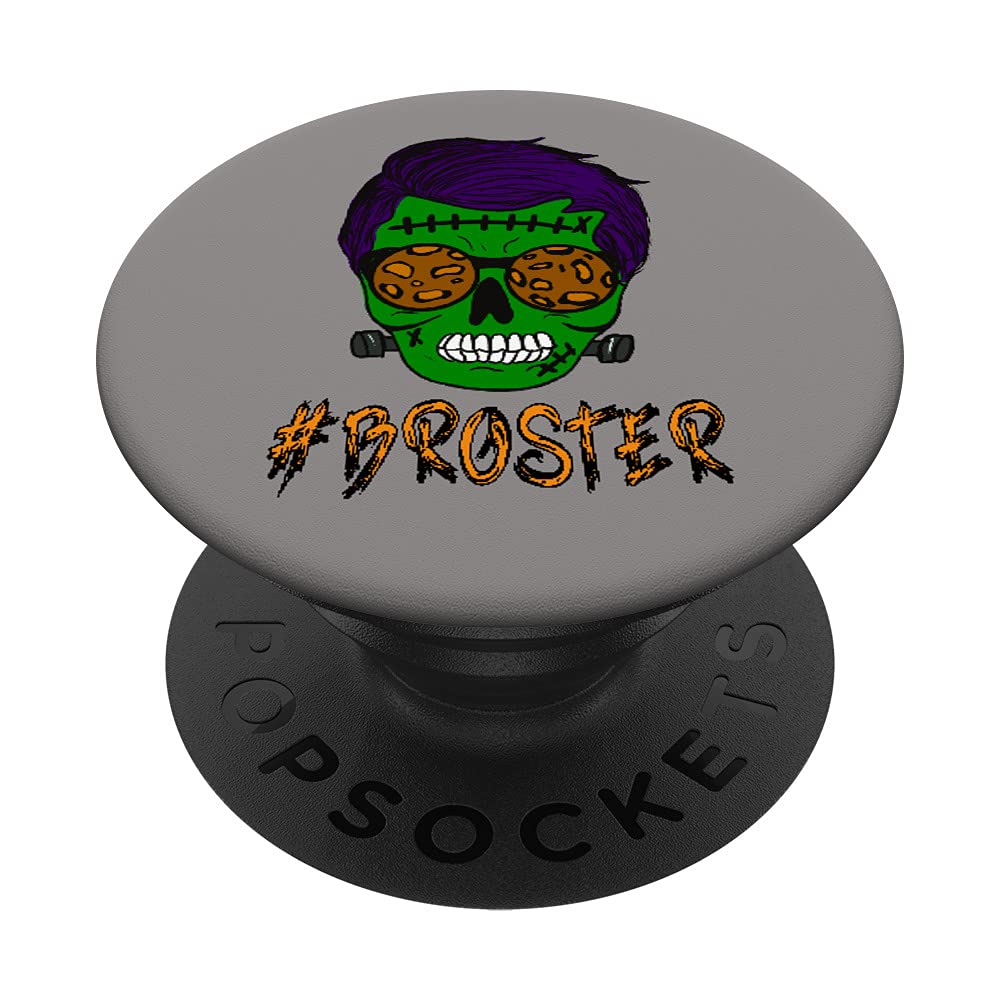 Monster Skull Broster Brother Halloween Matching Family PopSockets Swappable PopGrip