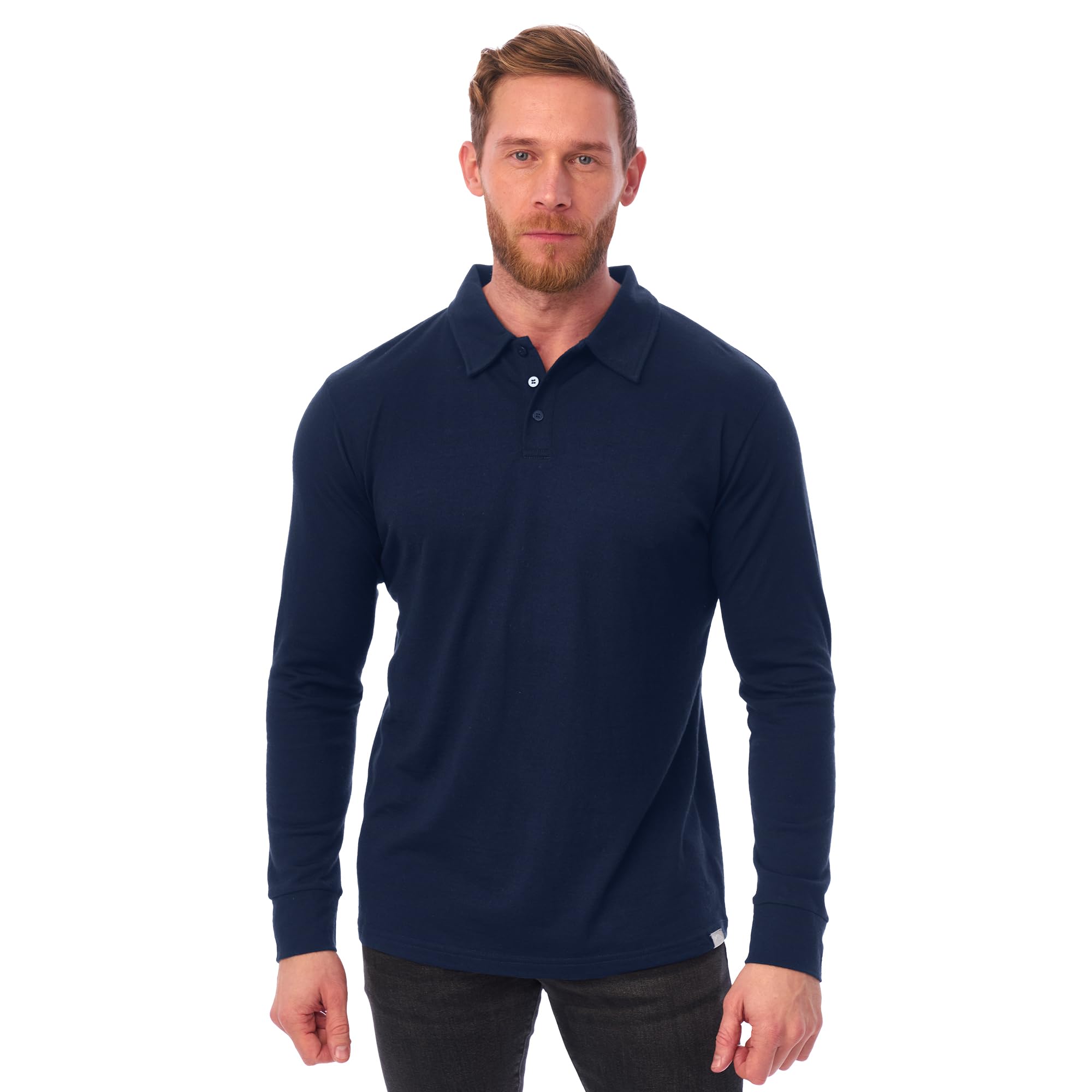 Merino.tech 100% Merino Wool Polo Shirt Men - Short & Long Sleeve