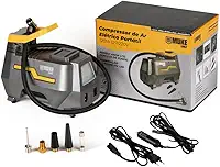Mini Compressor De Ar Elétrico Portátil Bivolt 110/220v E 12v Muke Tools 120w 150 Psi Para Carro E Casa
