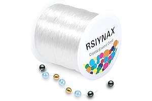 Rsiynax 1mm Elastic Nylon Bracelet String for Jewelry Making and Beading Crafts