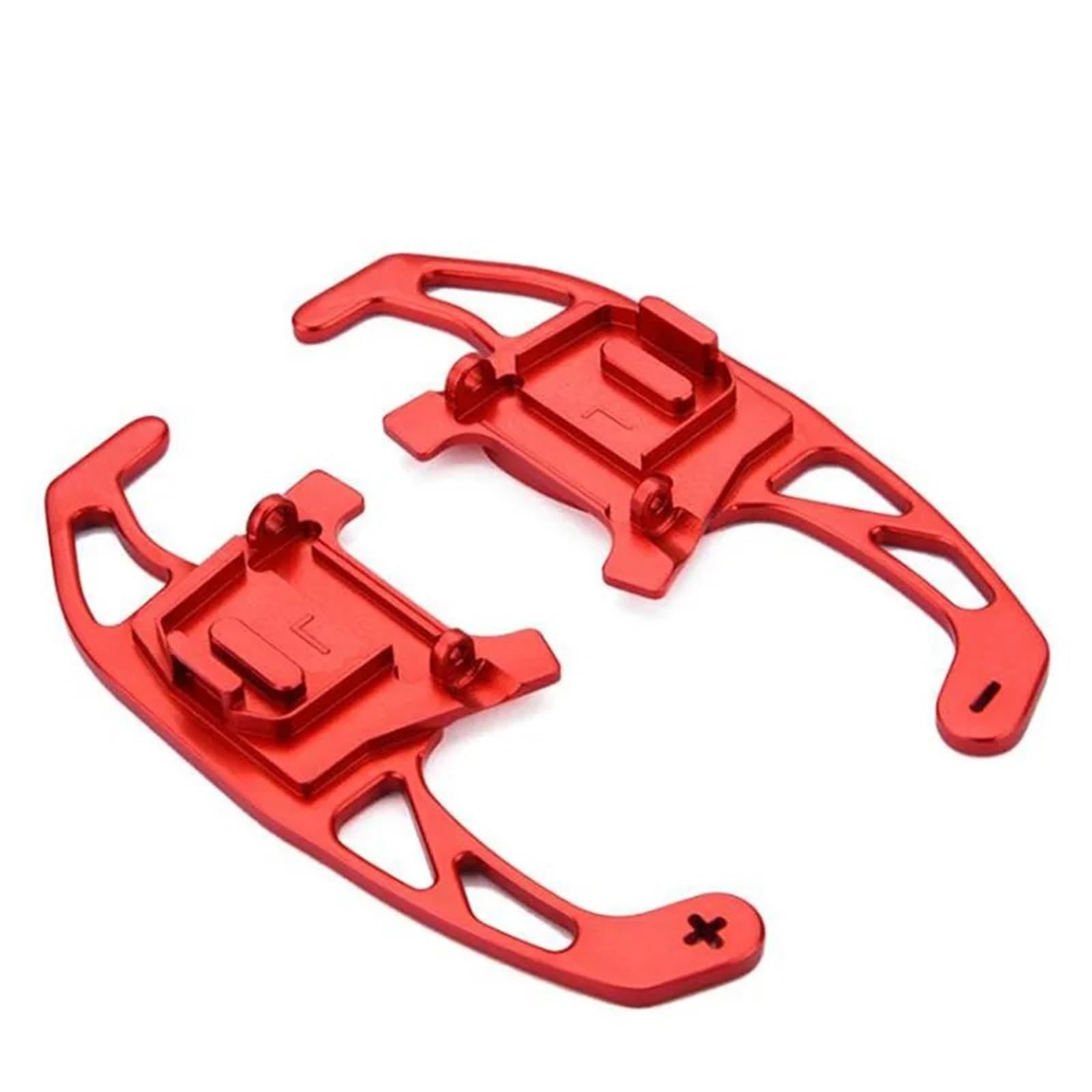 YAKISA Paddles Shift for VW for Golf MK7 for GTI R for GTD for GTE 7 Pair Car Steering Wheel Shift Paddle Gear Shifter Extension Paddle Shifter(Red)