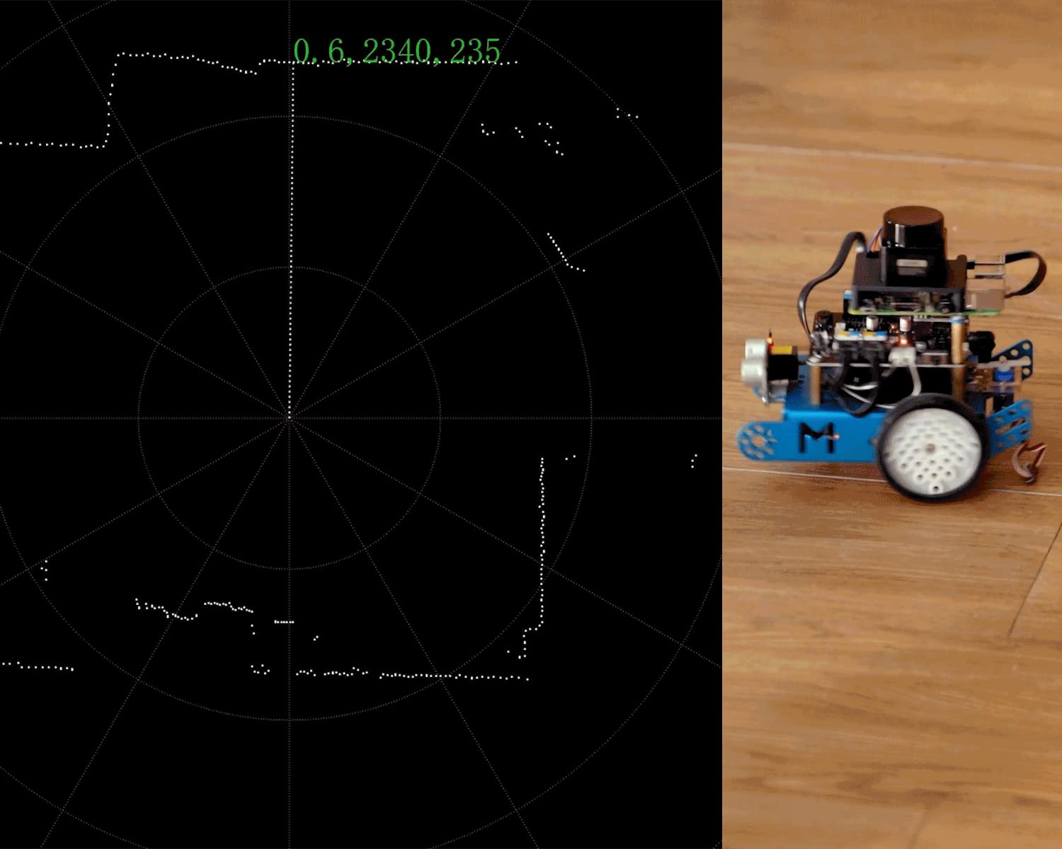 InnoMaker DTOF LiDAR Time-of-Flight Lidar STL-19P, Scansione laser omnidirezionale a 360 gradi, Antiriflesso 60000 Lux, Frequenza di misurazione 5000 Hz, Portata di 12 m, Supporto ROS/ROS2