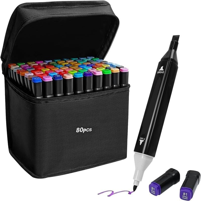 Wynhard Alcohol Markers Sketch Pen Set Dual Tip Brush Pens Markers for Drawing 80 Color Dual Tip Art Markers Set Chisel & Fine Colour Marker Set Sketch Marker Alcohol Based Markers Drawing Marker Kids (B0D6BPNWN1) Amazon Price History, Amazon Price Tracker