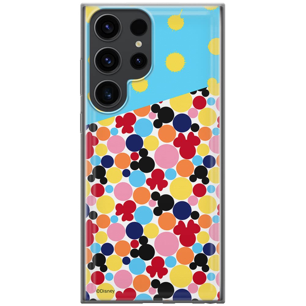 ERT GROUP mobile phone case for Samsung S23 ULTRA original and officially Licensed Disney pattern Mickey 031 optimally adapted to the shape of the mobile phone, case made of TPU