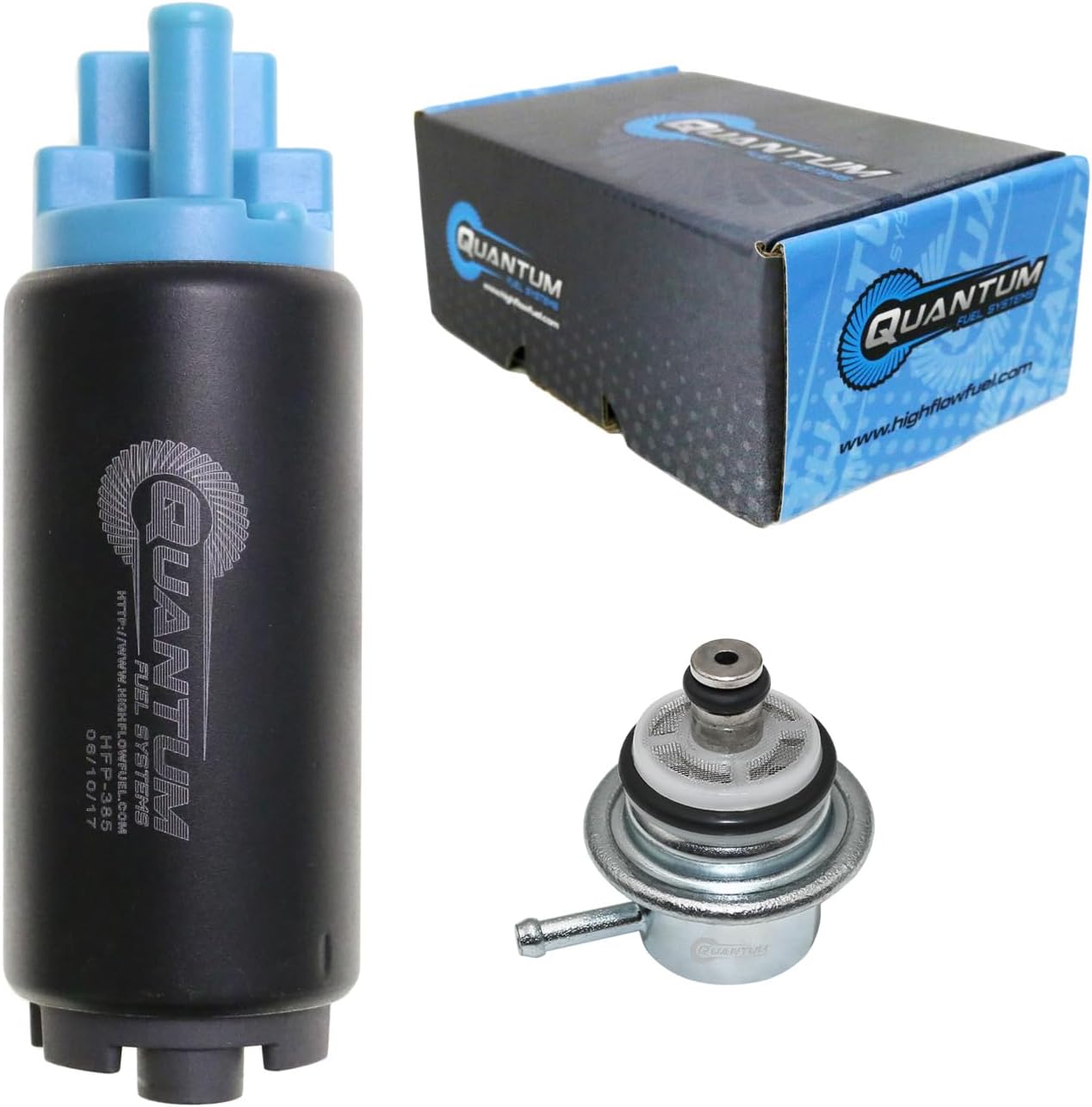 "QFS oem Marine/Outboard Fuel Pump Replacement for Mariner, Mercruiser, Mercury, Mercury Inboard 135, 150, 175, 200, 1998-2014, oem 866169T01, 892681 Fuel Pressure Regulator"