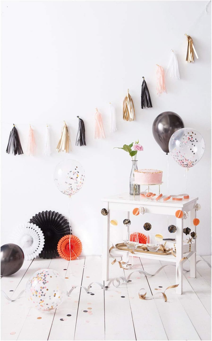 45401 Party Decoration Adults, 15 Pieces, Set with Streamers, Garlands, Balloons Decorations, Beautiful Equipment for Birthdays, Parties and Many Other Occasions