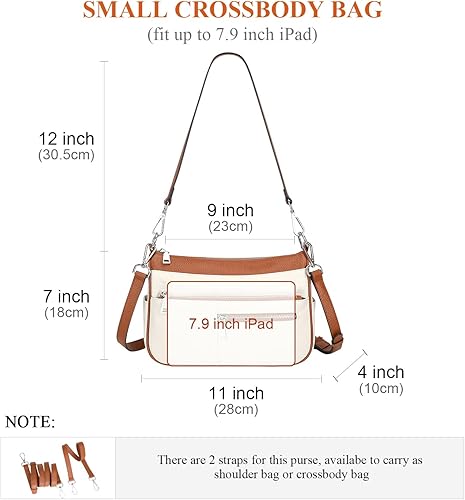 Miniatura 5 de Over Earth Bolso bandolera de cuero genuino para mujer, bolso cruzado pequeño