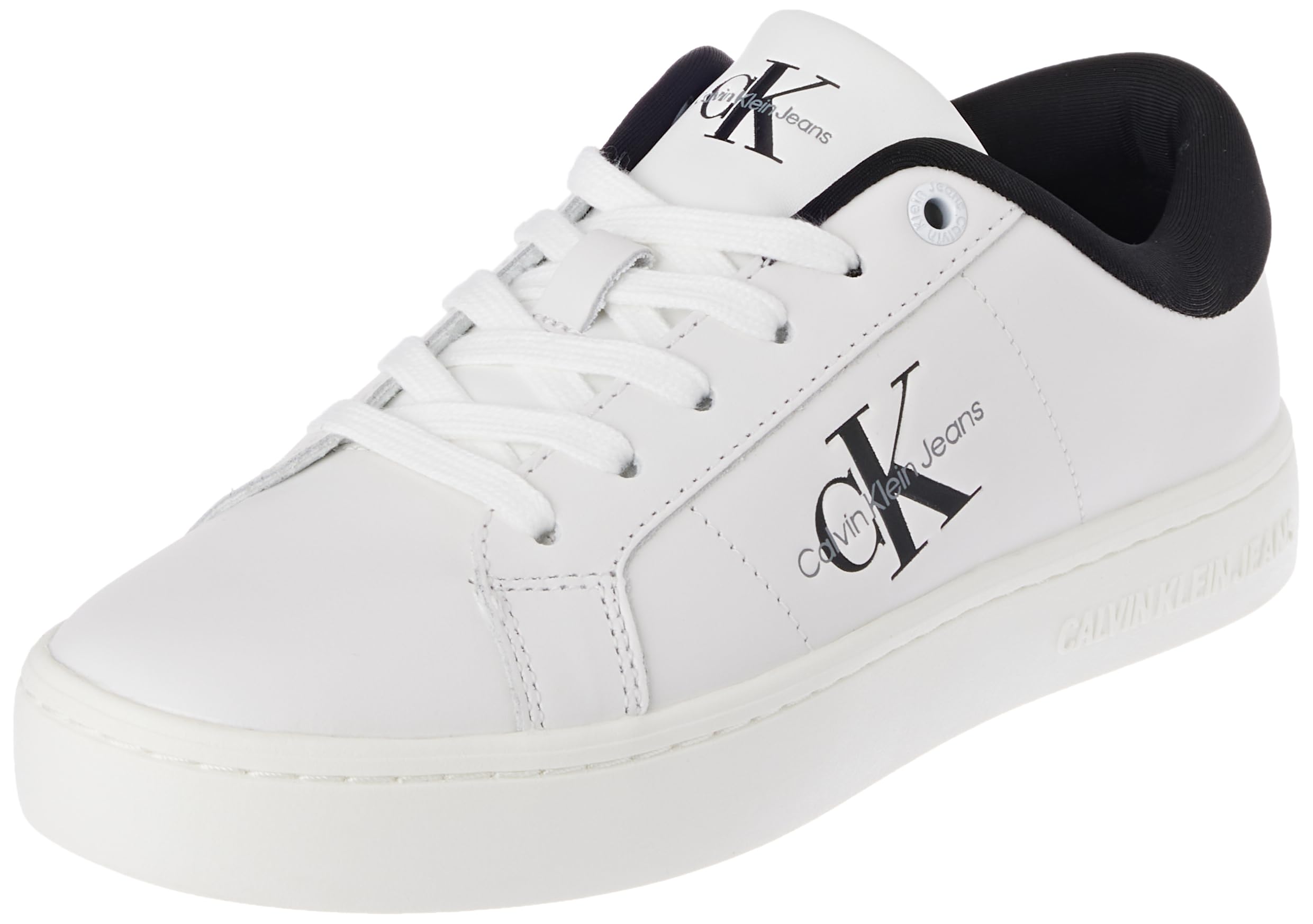 Calvin Klein Jeans Sneaker de Suela Cupsole Mujer Classic Cupsole Low Lace Up Leather Calzado