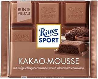 بار شوكولاتة موس الكاكاو من ريتر سبورت، 100 جم