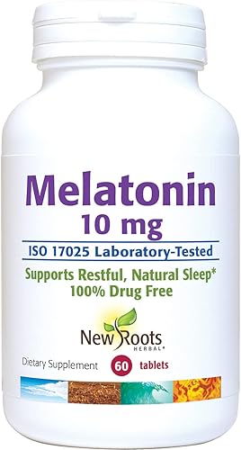 NEW ROOTS HERBAL Melatonina 10 mg 60 Comprimidos