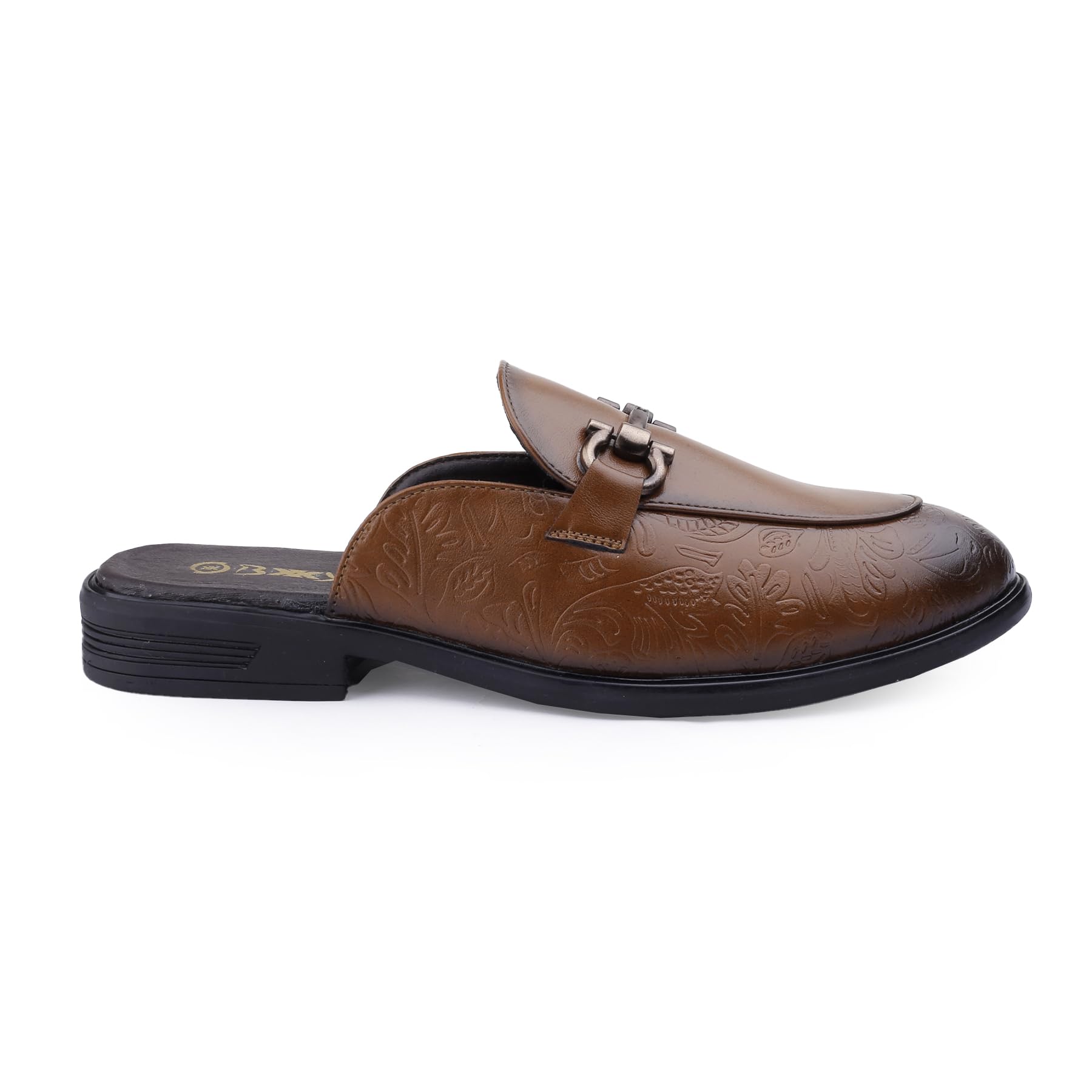 yuvrato baxi Men's Stylish Casual Wear Slide Sandals | Lightweight Slipon Mules for Parties & Galas with Premium Metal Bit Accent.-picture-33