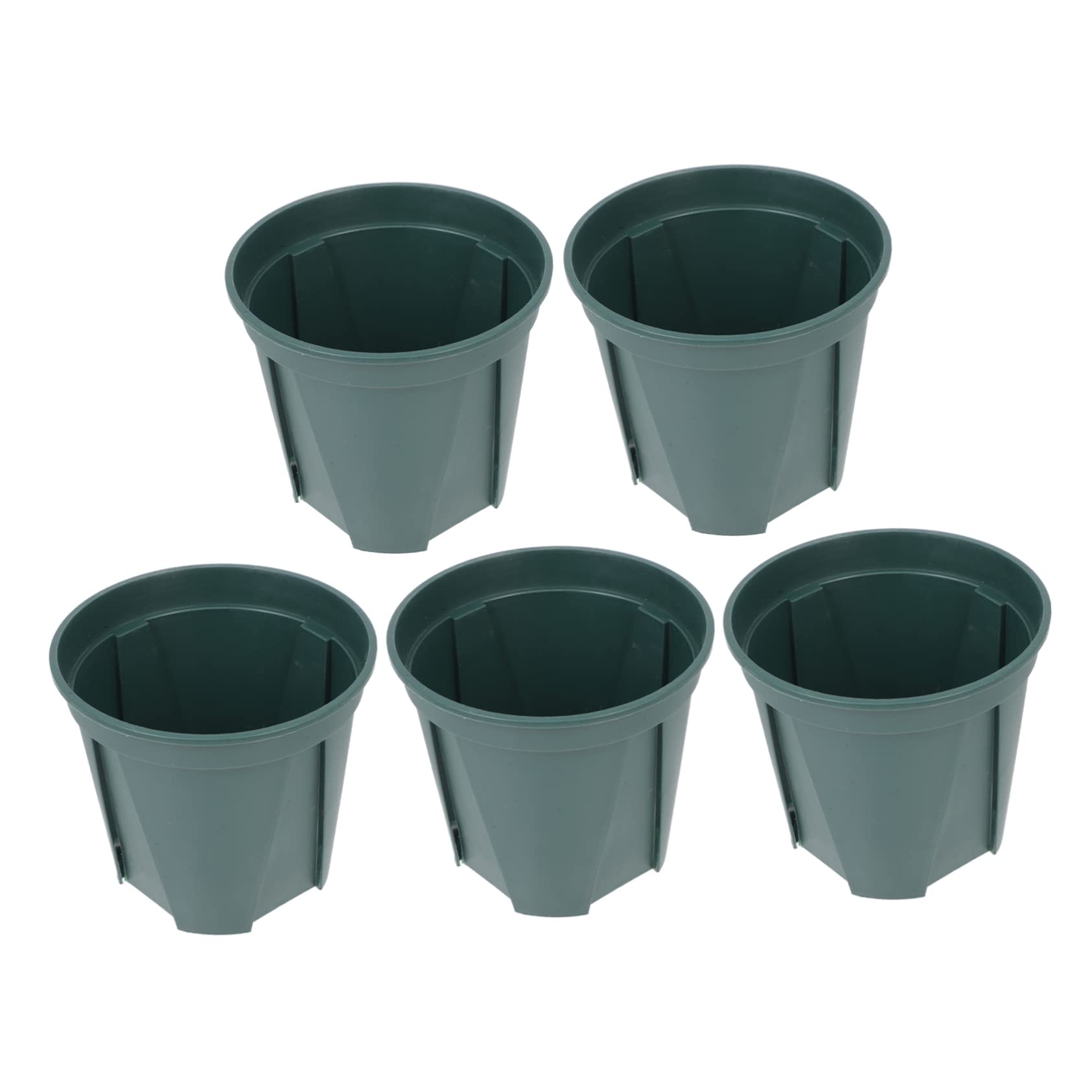 Toyvian 5pièces Pot De Fleurs Rond Plastique avec Contrôle des Racines pour Balcon Ou Maison Lot