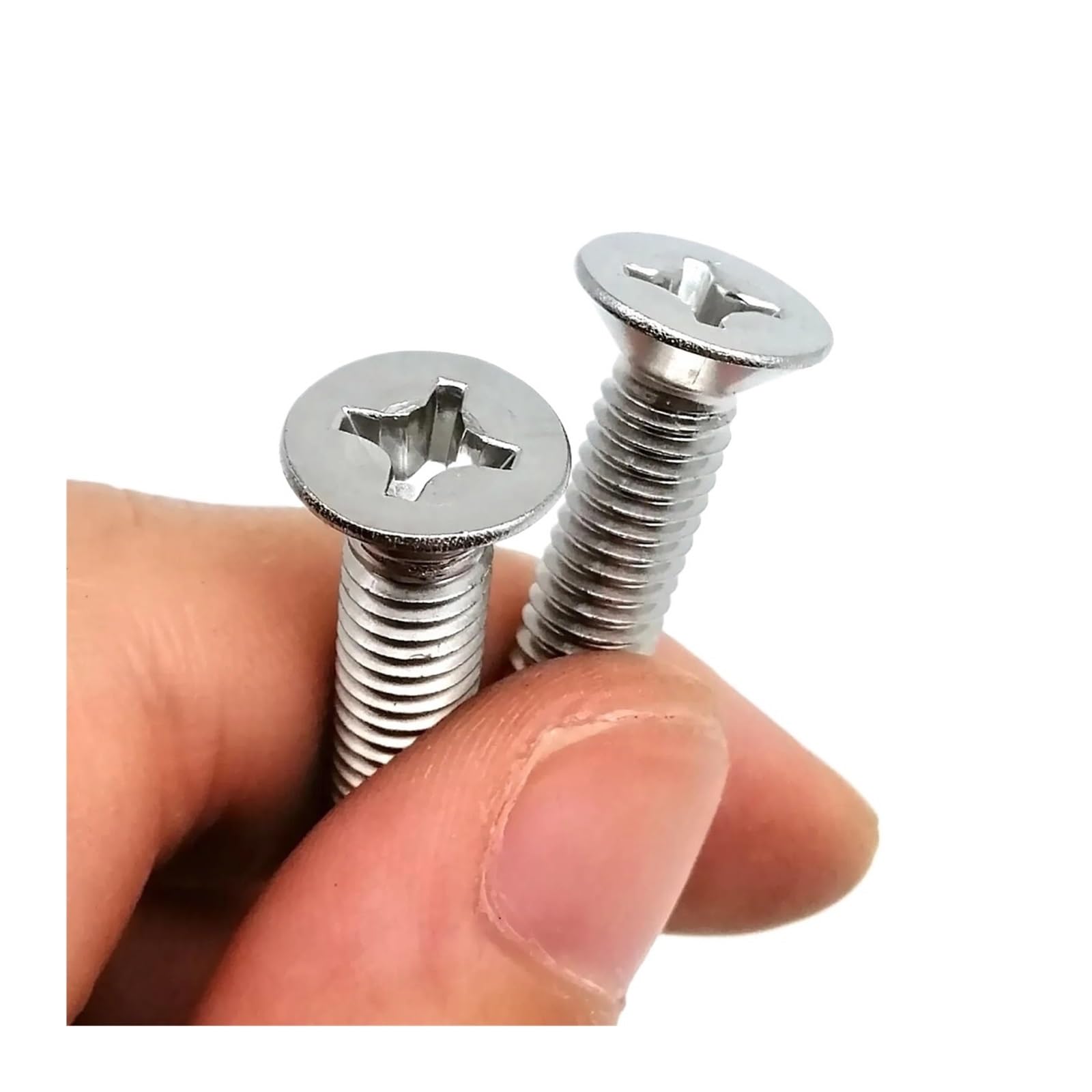1 caja M1.6 M2 - M8 304 Kit surtido de tuercas y tornillos de cabeza avellanada plana cruzada Phillips de acero inoxidable(M3 480pcs)