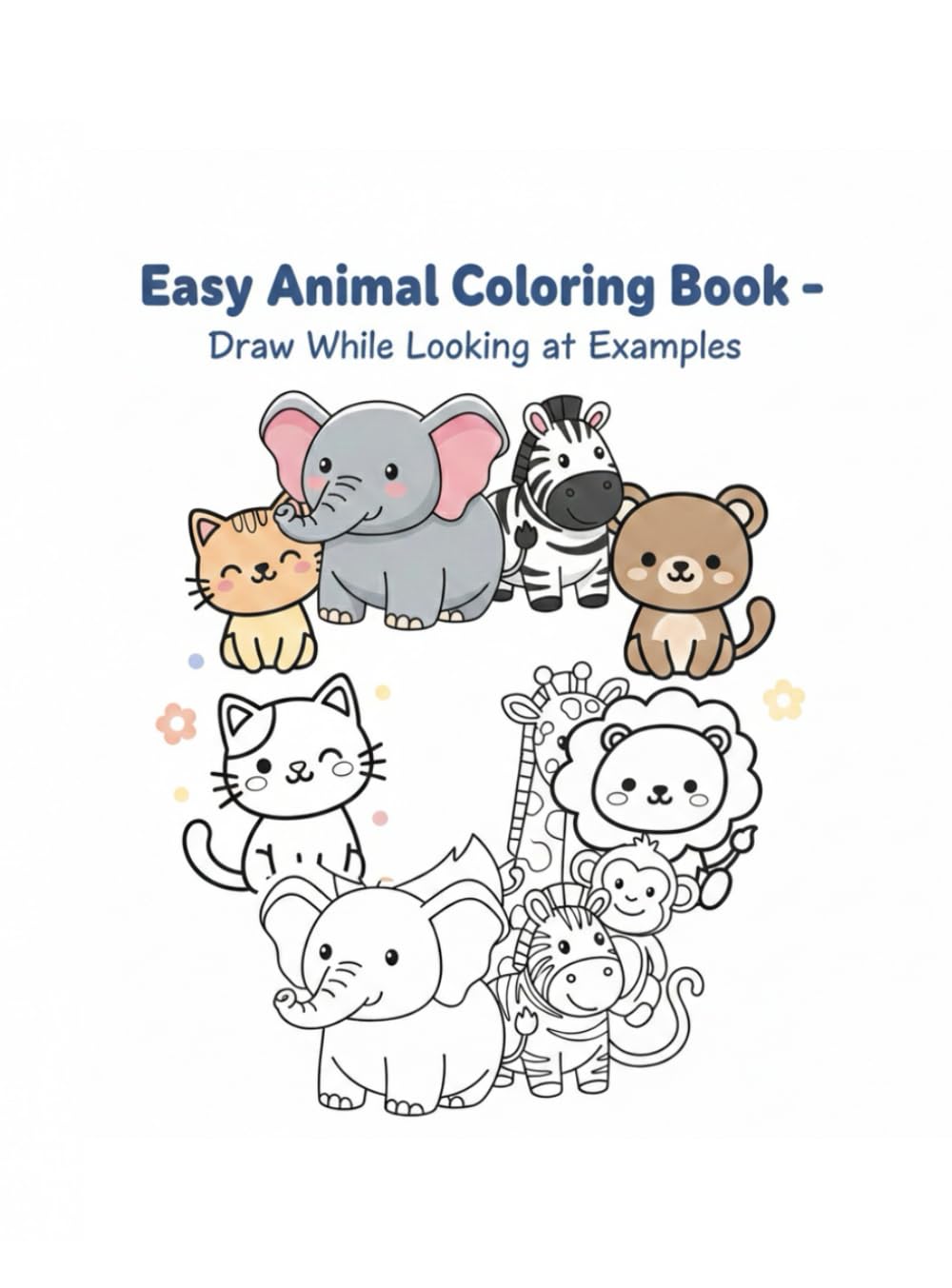 Easy Animal Coloring Book – Draw While Looking at Examples