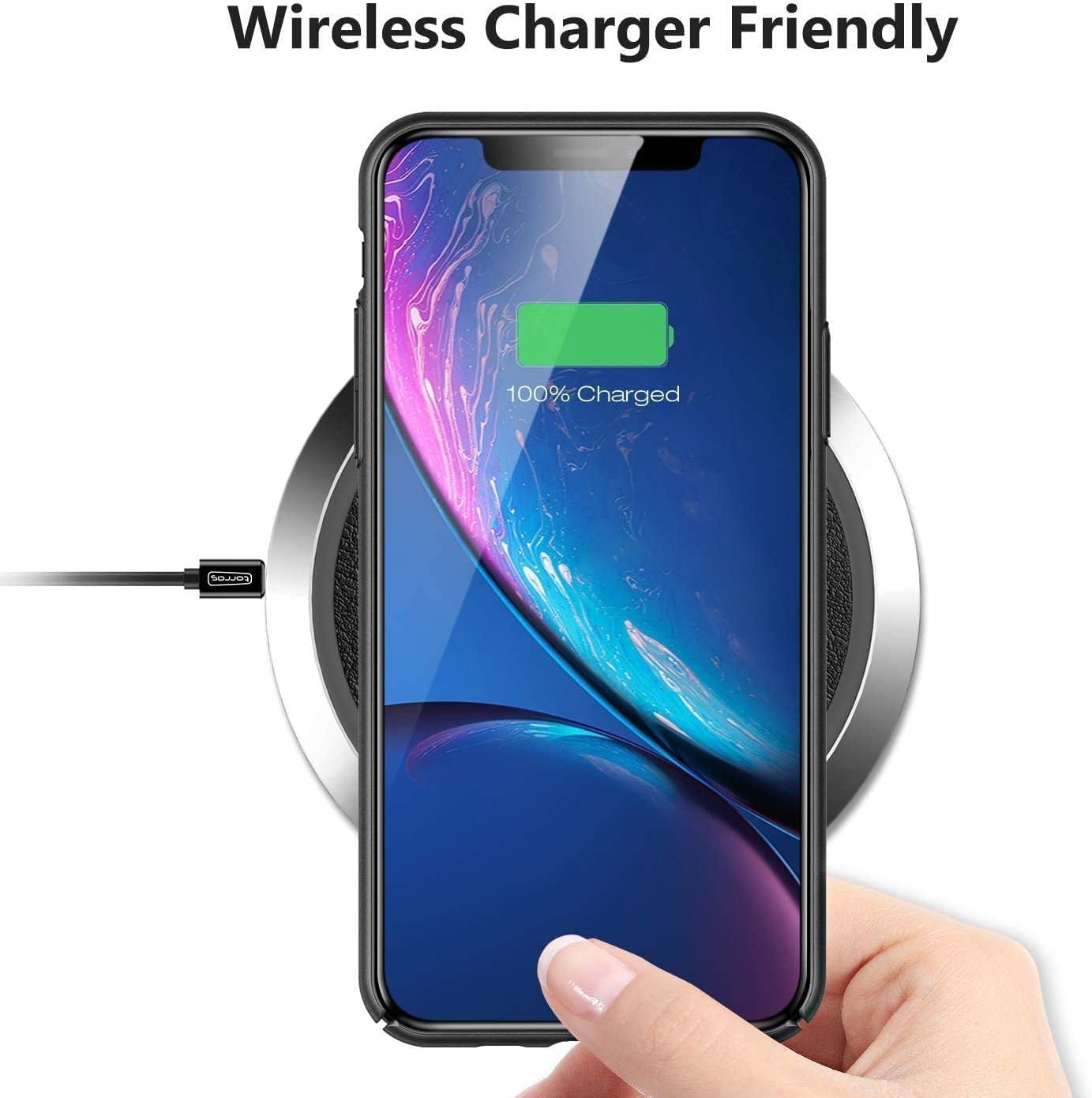 Ultra Thin Black Case Compatible with iPhone XR: Slim, Soft and Flexible (NOT Hard) [Matte Finish] Protective Black Phone Cover, 6.1 Inch - Matte Black image 5