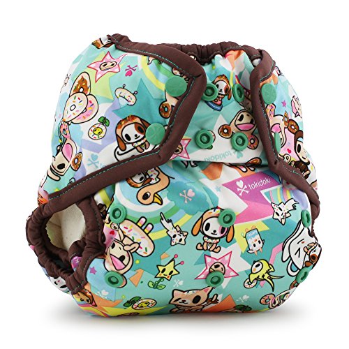 Kanga Care Rumparooz Cloth Diaper Cover Snap, Tokisweet/Mint Chip/Multi, One Size