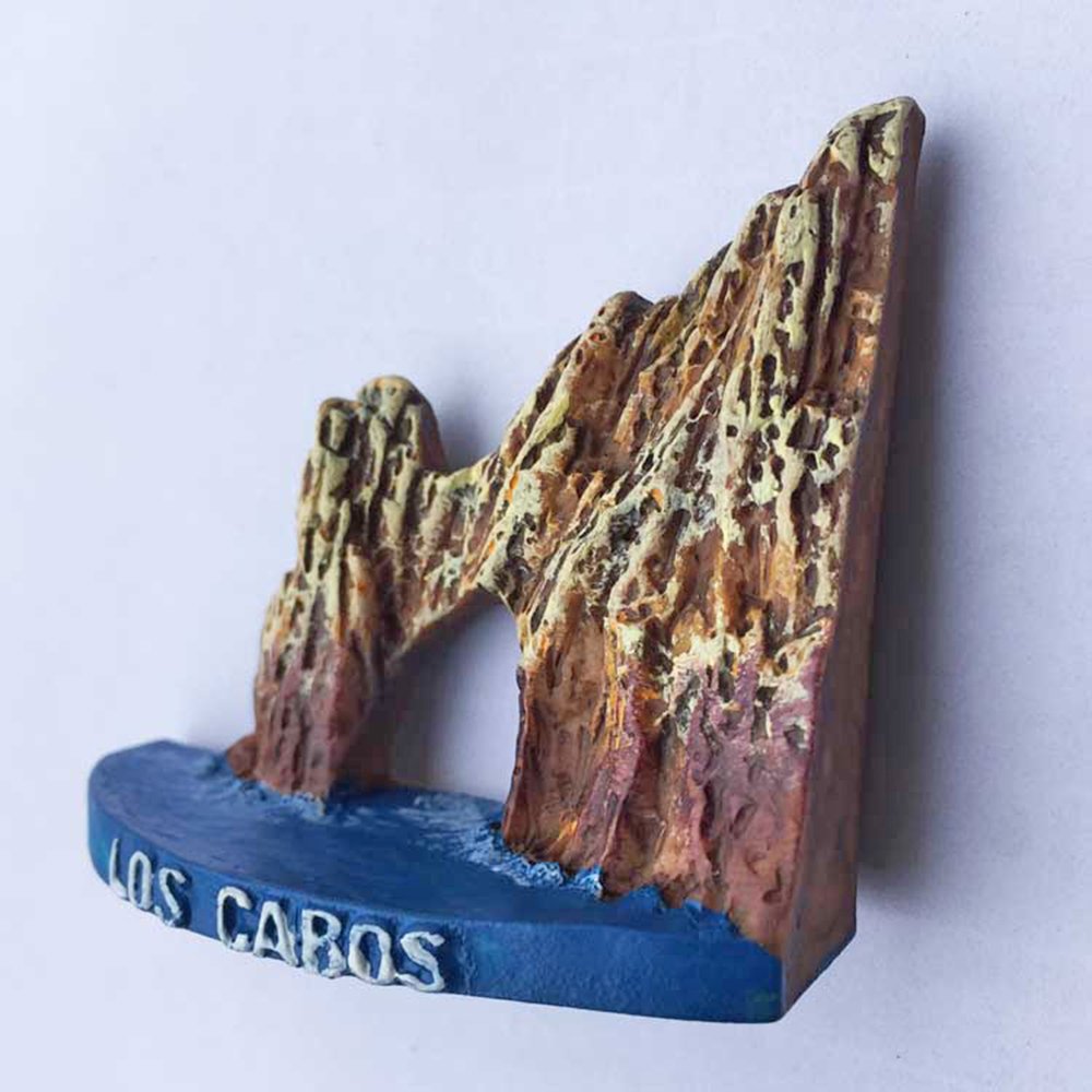 Magnete Frigorifero 3D Los Cabos Messico - Souvenir Da Viaggio In Resina, 7,3x6 Cm