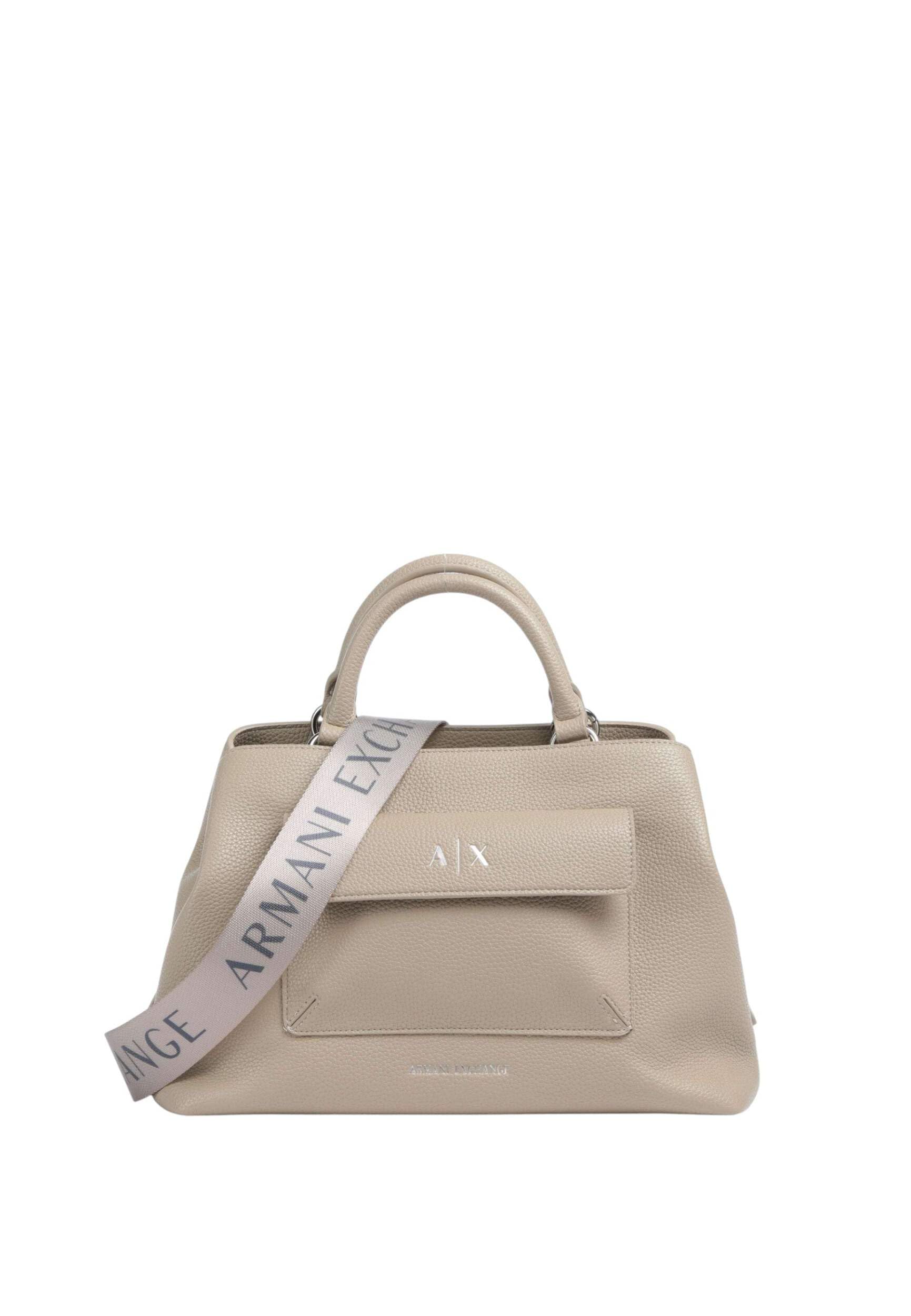 Armani Exchange Beige Handbag With Shoulder Strap With Logo