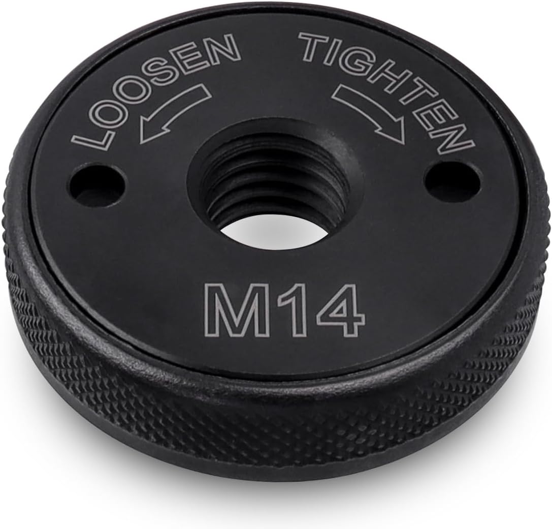 Yakamoz M14 Angle Grinder Locking Nut, Quick Change Angle Grinder Flange Nut Replacement Self-Locking Nut for Angle Grinder Spindle