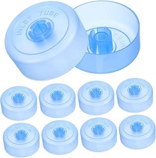 Abaodam 10 Infusores De Té De Acero Inoxidable Con Tapa Antipolvo Reutilizables De Plástico Para Té Suelto Café Hojas Sueltas Color Azul