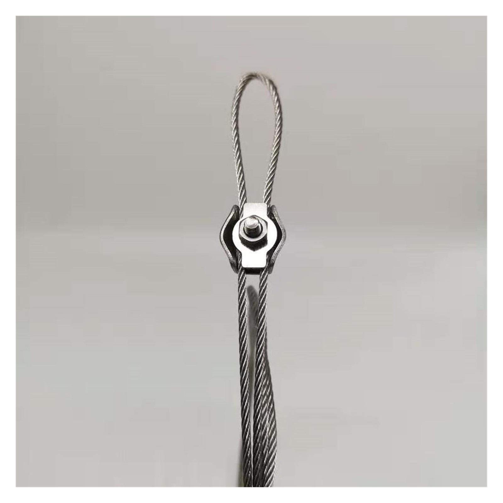 Fune Acciaio 4 Millimetri Diametro 5M / 10M / 15M / 20M / 25M in Acciaio Inossidabile Fune Metallica (7 * 7) Cavo di Pesca di Sollevamento Cavo Clothesline (Size : 4mm 25M)