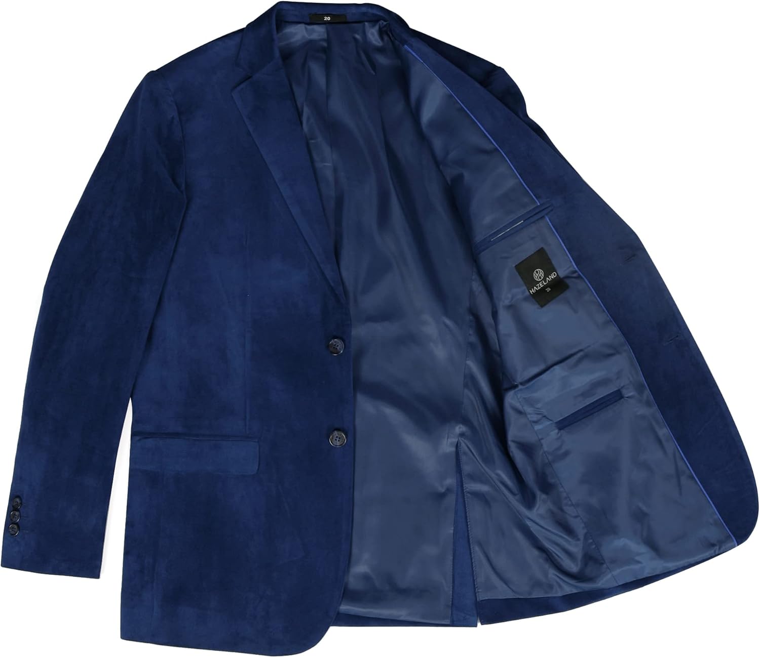 HAZELAND Boys Formal Velvet Blazer Suits Jacket Outfit Dress Solid Color