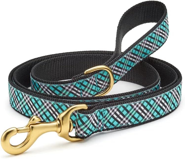 Amarico 成犬～シニア犬用 グレインフリー フレッシュチキン36％ ドッグフード 3kg 全犬種 香料・着色料・合成保存料不使用 穀物不使用  アマリコ プレミアムグレード Up Country アクア格子柄犬用リード(5フィート)(5フィート狭め(幅5/8インチ)