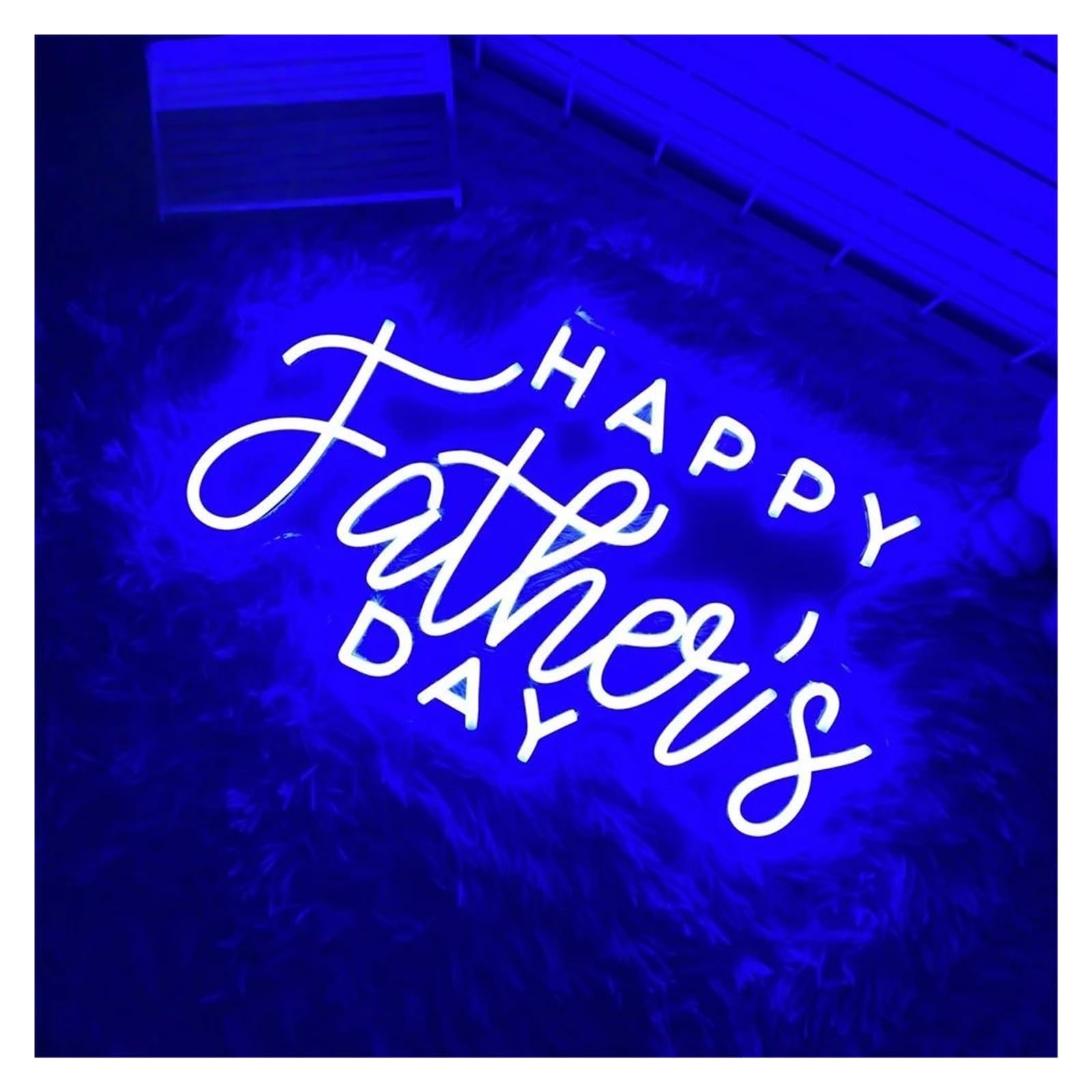Insegna al Neon LED Insegna Al Neon A Dimmerabile Con Scritta Happy Father's Day Per La Festa Del Papà, Decorazione Da Parete Per La Stanza La Camera Da Letto, 50cmx29cm