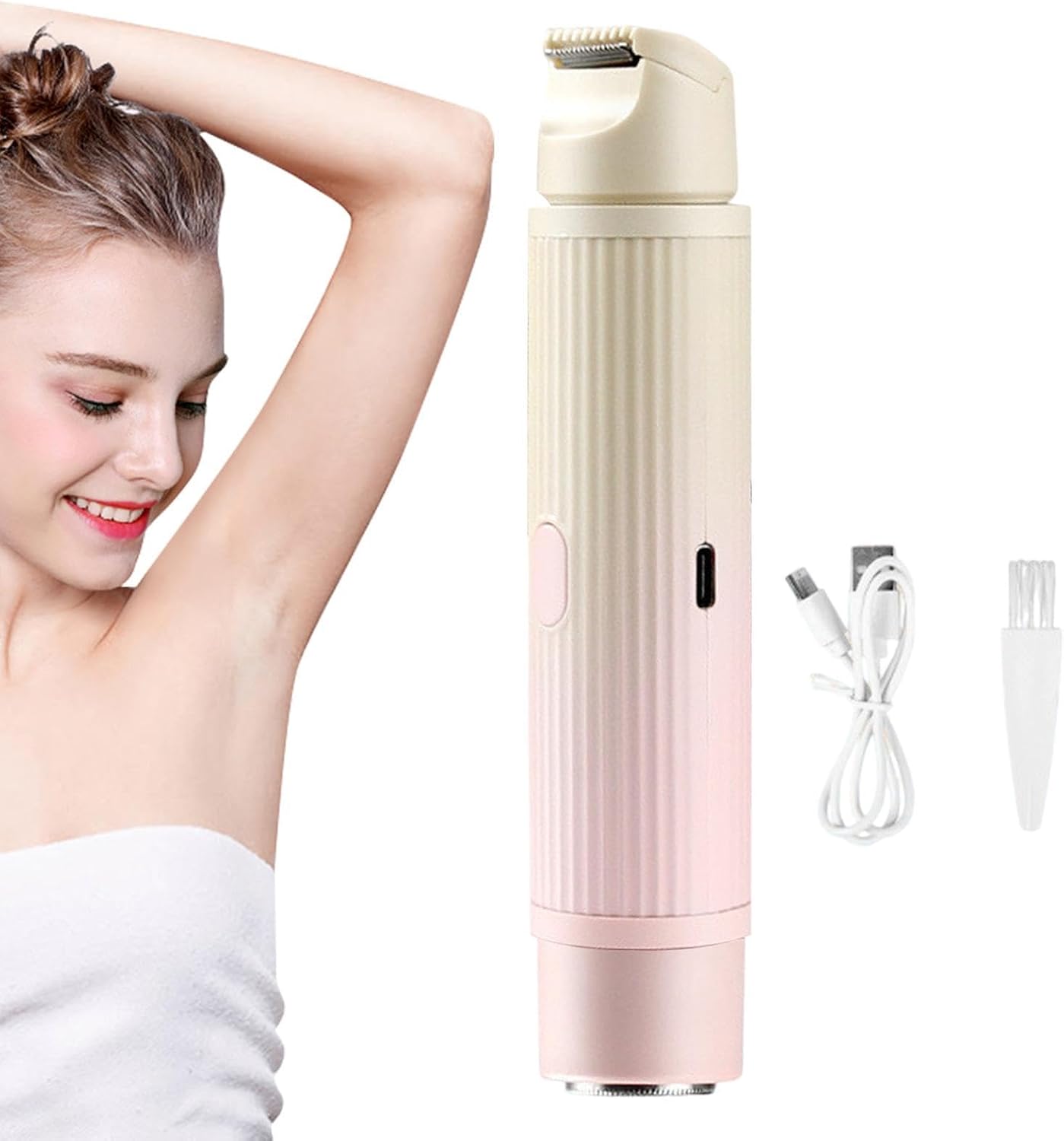 Electric Shaver for Women | Double-Head Ladies Razors,USB Rechargeable Waterproof Body Trimmer Female Pocket Razors for Home Office Travel Business Trip