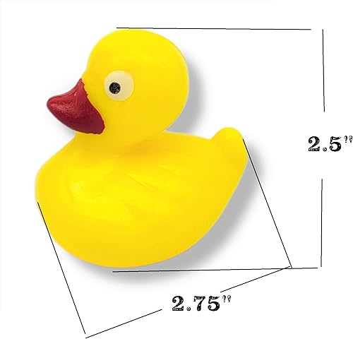 Miniatura 6 de Coloridos patitos flotantes con peso (paquete de 12) flotador de plástico para estanque de patos. (2.75 pulgadas) divertido juguete de juego para
