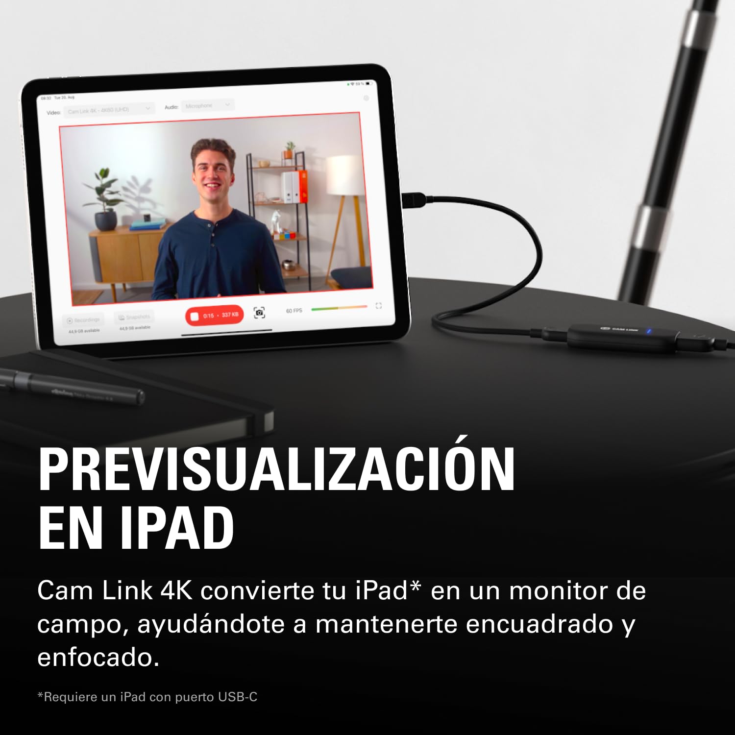 Elgato Cam Link 4K, capturadora externa de cámara