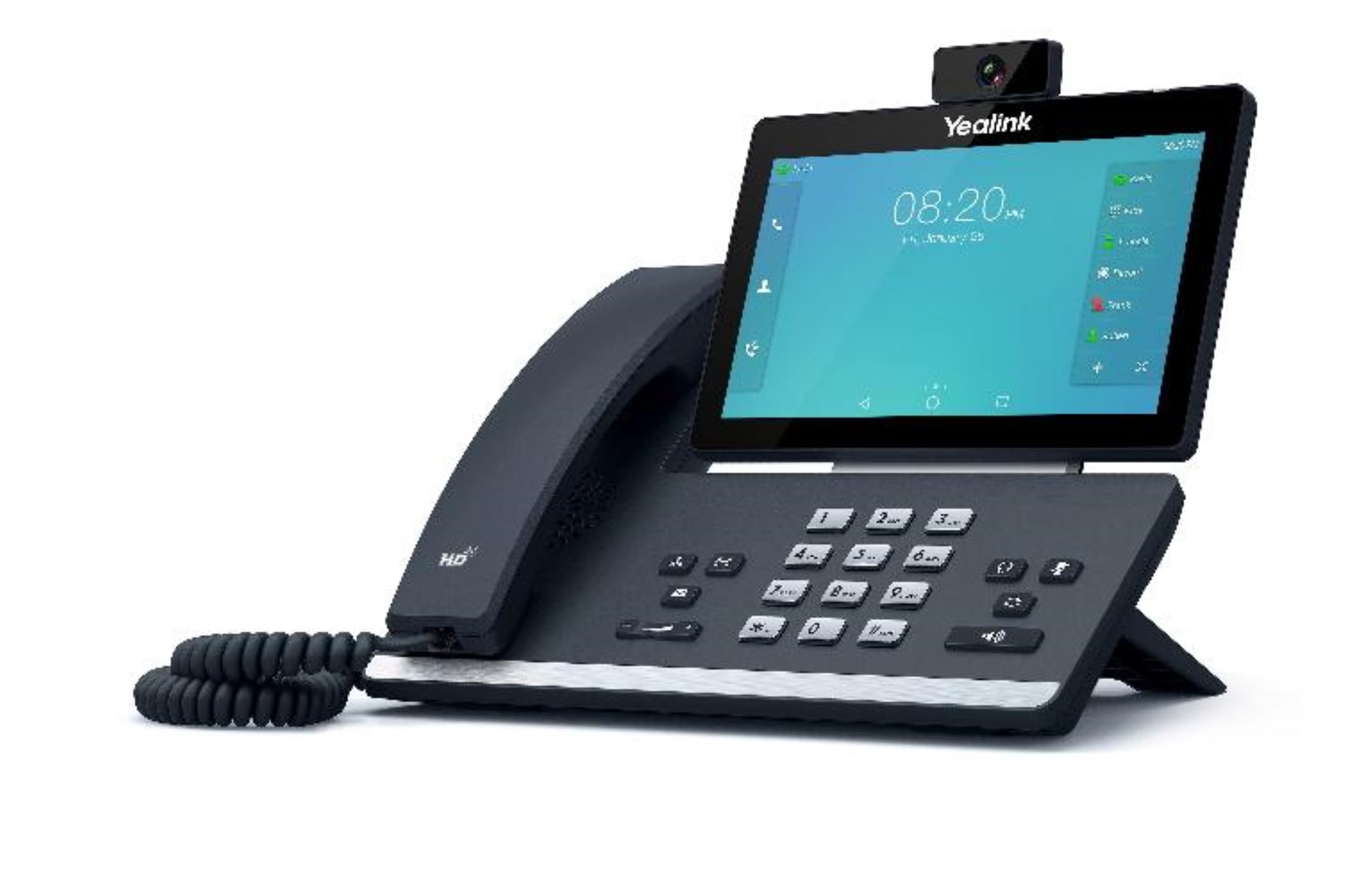 Yealink Téléphone IP SIP-T58A Téléphone VoIP avec caméra Noir