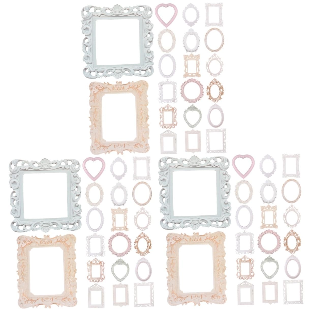 Cadres de scrapbooking en kraft de qualité supérieure pour projets d'artisanat d'art rétro