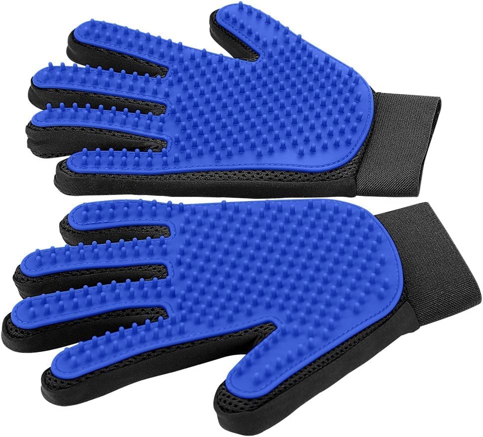 OPOFOX Pet Grooming Gloves Cat Brushes Gloves for Gentle Shedding - Efficient Pets Hair Remover Mittens - Dog Washing Gloves for Long and Short Hair Dogs & Cats & Horses (B0BXH9PDRD) Amazon Price History, Amazon Price Tracker