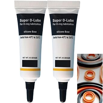 2pcs Silicone Grease for O-Rings,Silicone Grease Plumbing,Lubricant Plumbers Grease,Waterproof Silicone Faucet Lubricant,Plumbers Silicone Grease,Silicone O-Ring Lubricant,Plumbers Valve Grease
