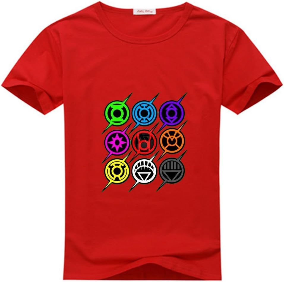 Shanshan Chen Mens Flash Lantern Corp Red T-shirts Size XXXL