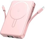 for Magsafe Power Bank 10000mAh,Wireless Portable Charger with led display,Magnetic powerbank Built in USB-C&Lightning Cable 22.5W Fast Charging Battery Pack,5 Outputs&2 Inputs for iPhone Samsung etc.