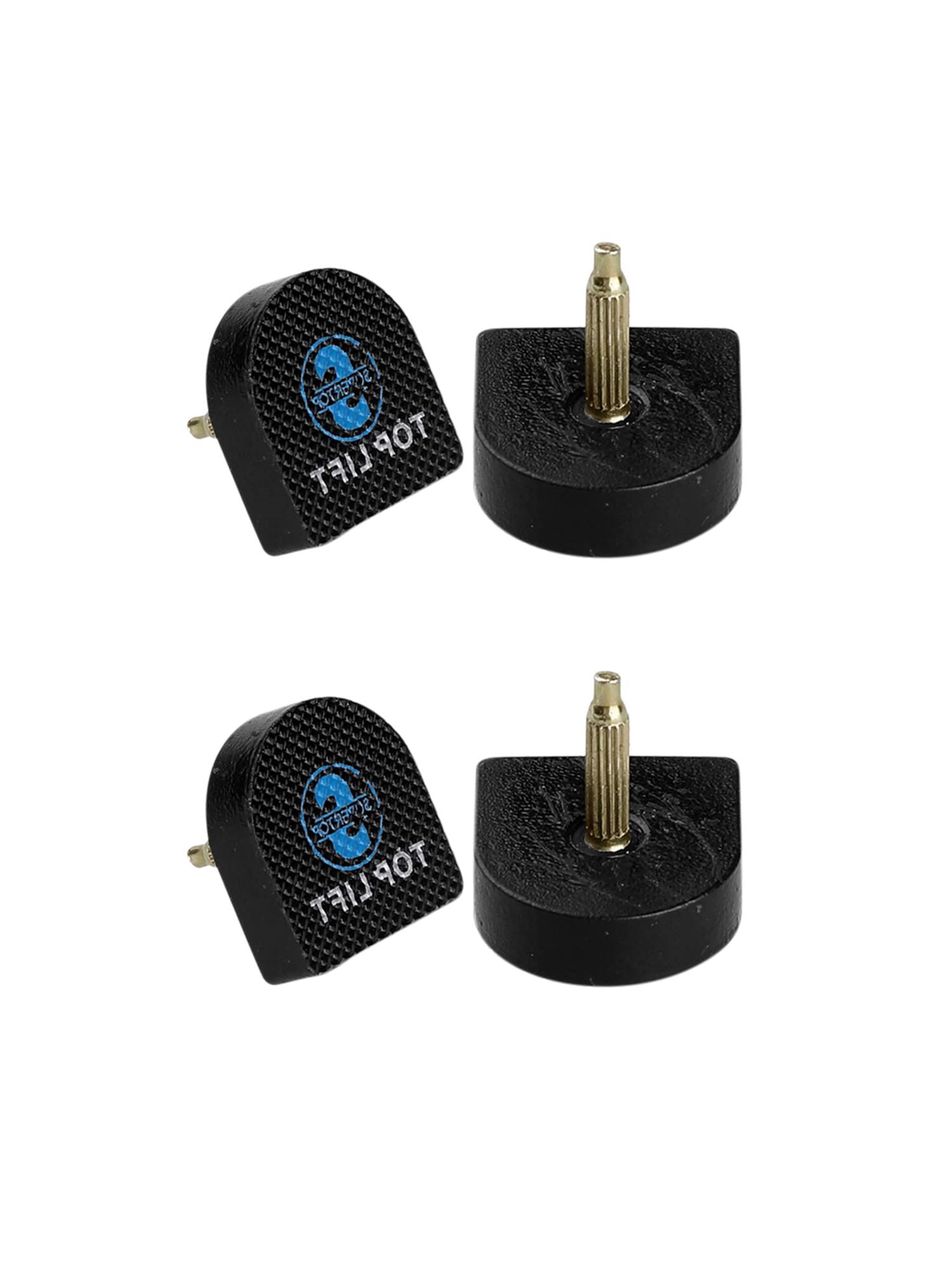 [uxcell] 女性用 プラスチックシューズ ハイヒールチップ 4個 20mm x 19mm