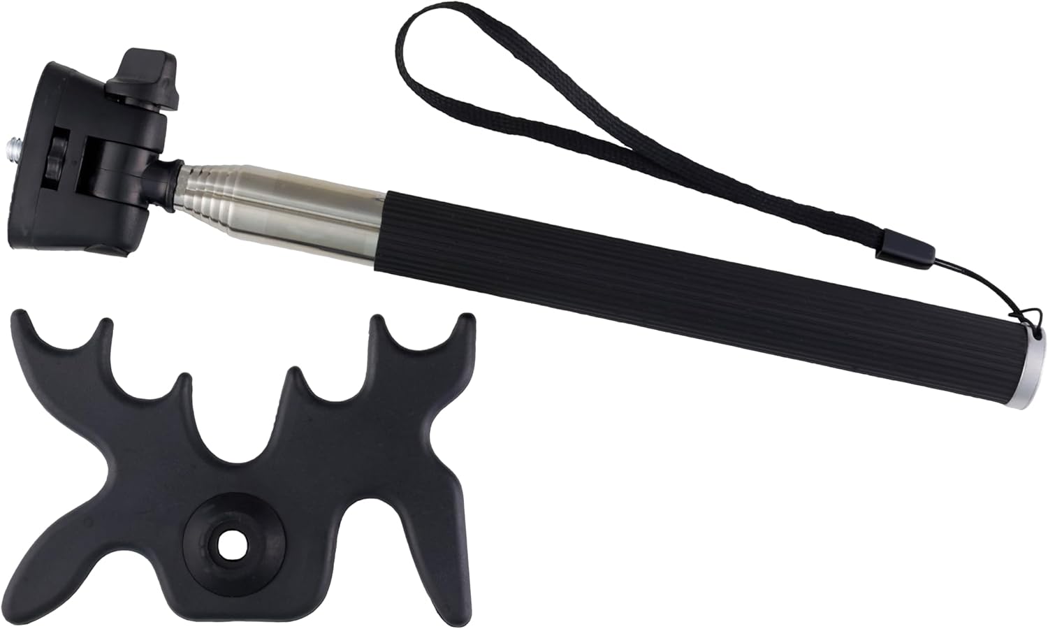 SRS Retractable/Expandable Bridge Cue Stick w/Rubber Grip + Moose Head