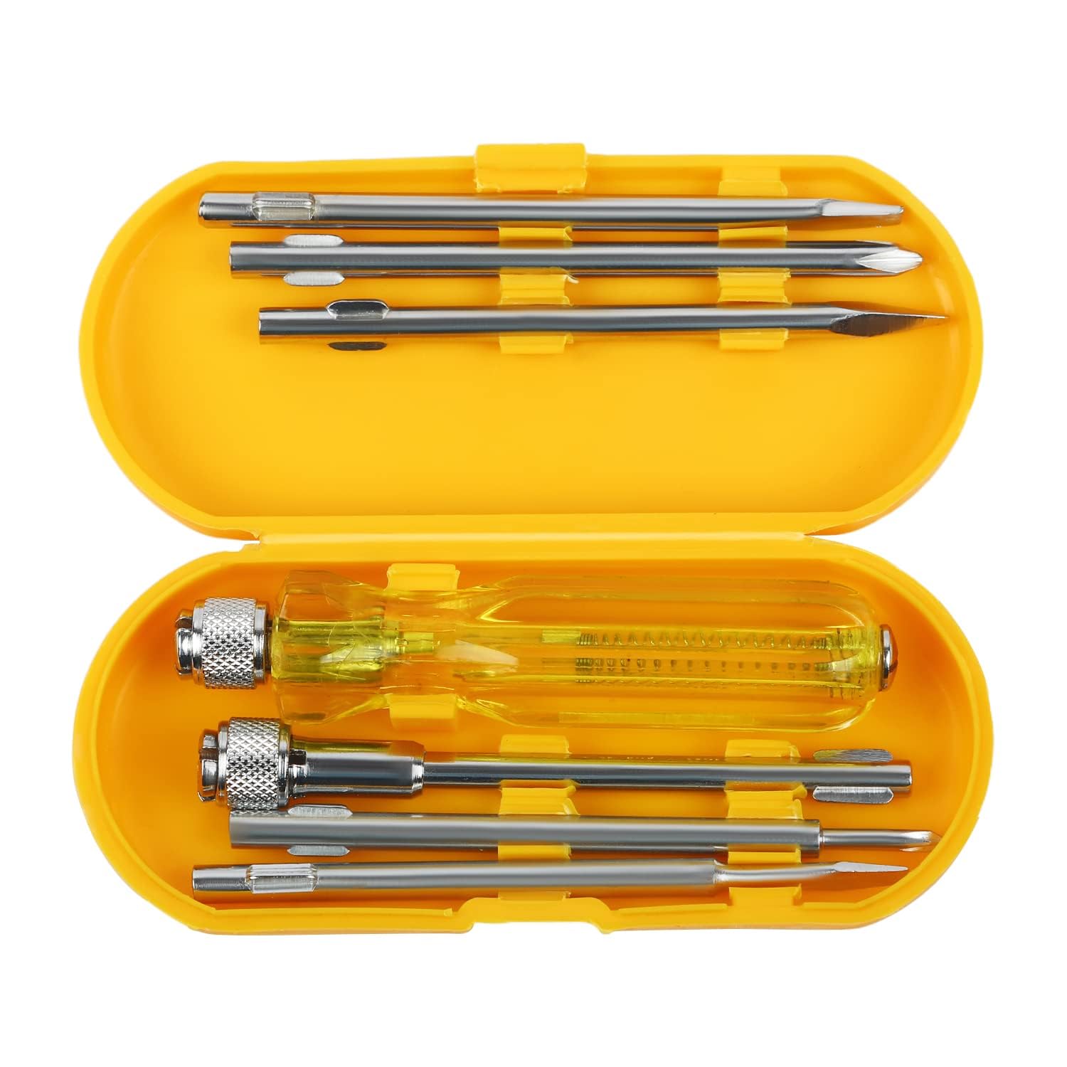 ANTRIX TruCare 6-in-1 Screwdriver Kit, 2 Flat Blades, 2 Phillips Head, 1 Round Poker Bar, Extension Rod