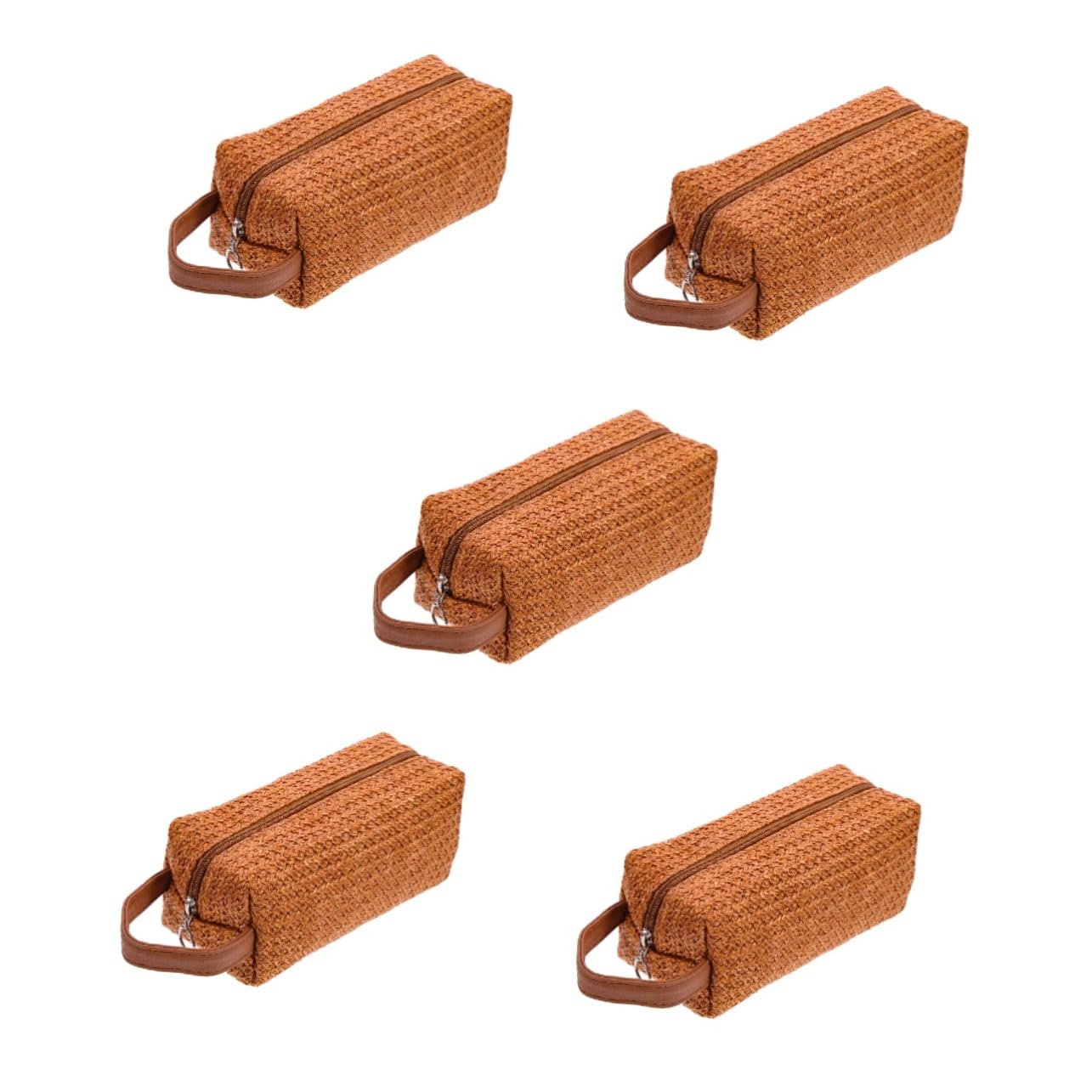 minkissy 5szt Kosmetyczka Do Przechowywania Torebki Dziecięce Mini Zestaw Do Makijażu Pleciona Torebka Na Wolnym Powietrzu Podręczna Kosmetyczka Piórniki Wysoka Pojemność Podróż Kosmetyk