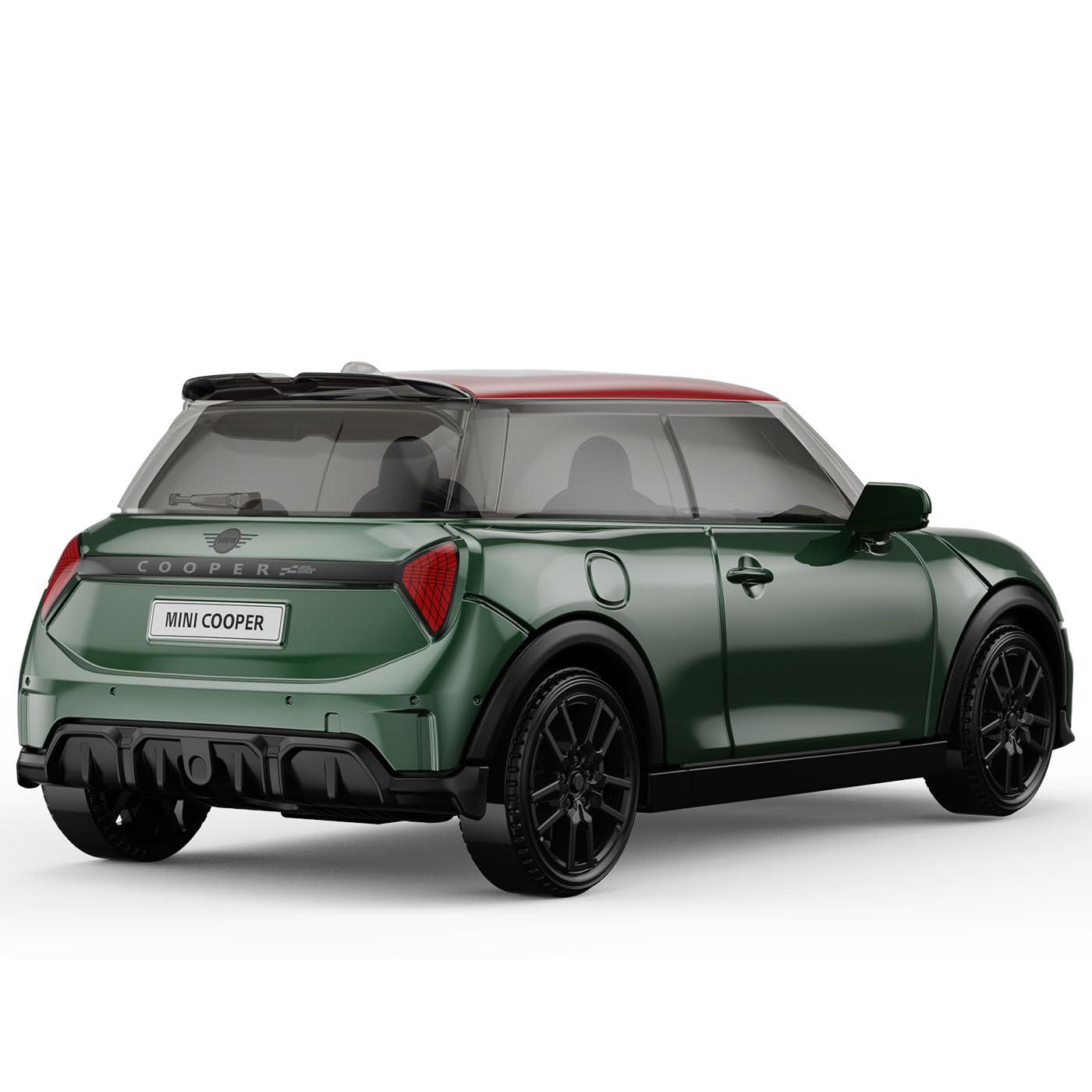 JAMARA 402258 Mini John Cooper Works Diecast 1:43 Verde Modelo Coche Metal Cuerpo Miniatura Coche Coleccionista Juguete Niños Idea de Regalo