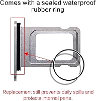 Vista 3 de ASDAWN Soporte de bandeja de repuesto para iPhone 13 Pro Max con ranura para tarjeta SIM, compatible con iPhone 13 Pro, ranura para bandeja