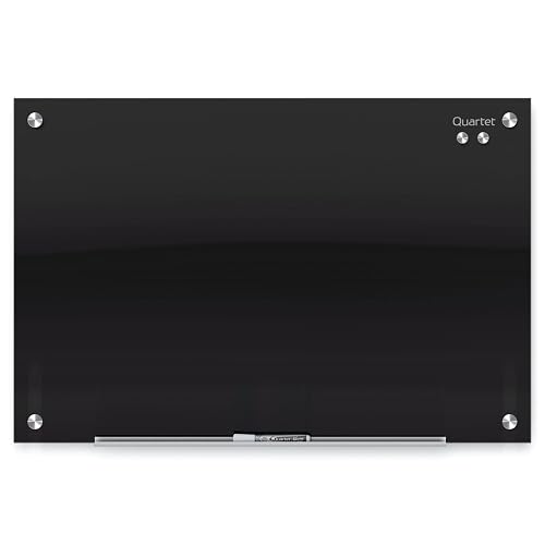 Quartet Magnetic Dry Erase Board, 48" x 36" Glass Whiteboard