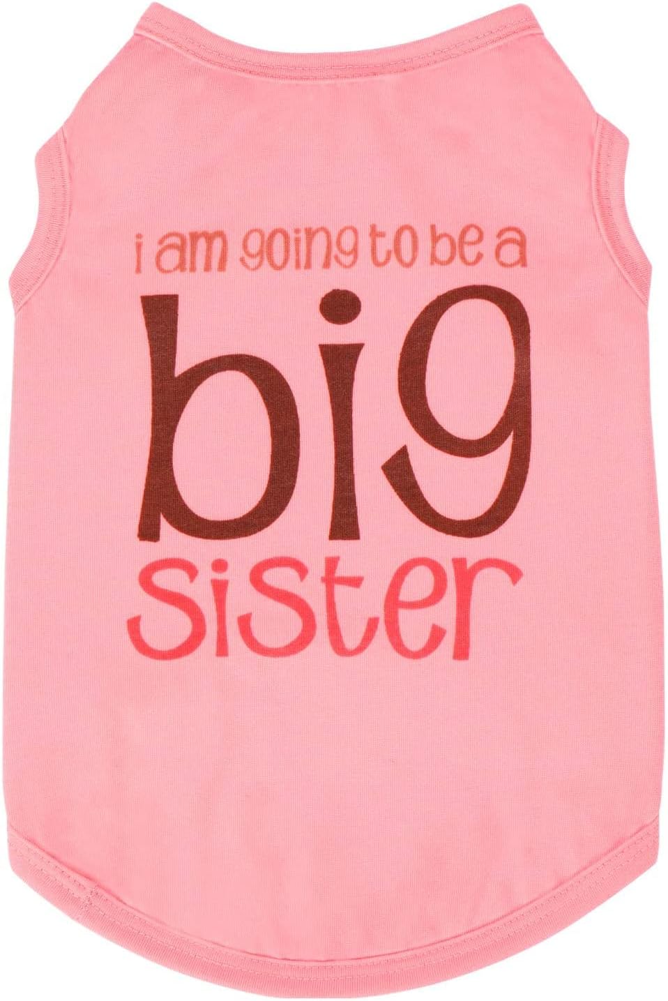 Ollypet Girl Dog Clothes Shirt Big Sister Small Medium