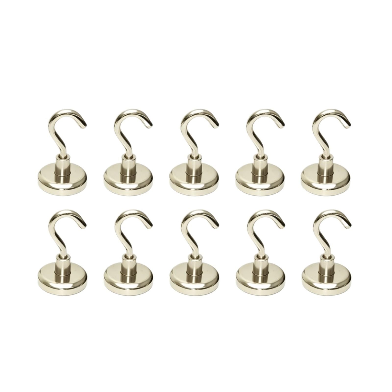 NKTFKQZJZ 10/12/16/20mm Neodymium Magnetic Hooks Heavy Duty for Kitchen Office Garden Keys(D16mm,10pcs)