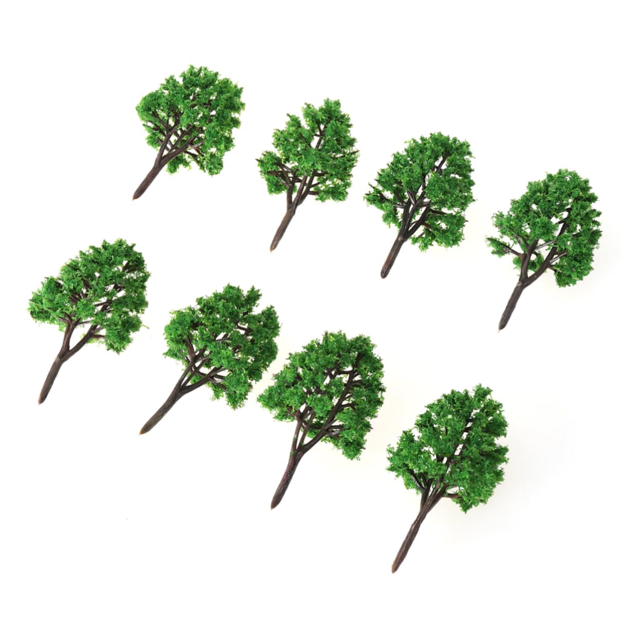 TEHAUX 5 Juegos De Árboles Verdes para Maquetas De Paisajes Escala 1:150 para Dioramas (20 Unidades)