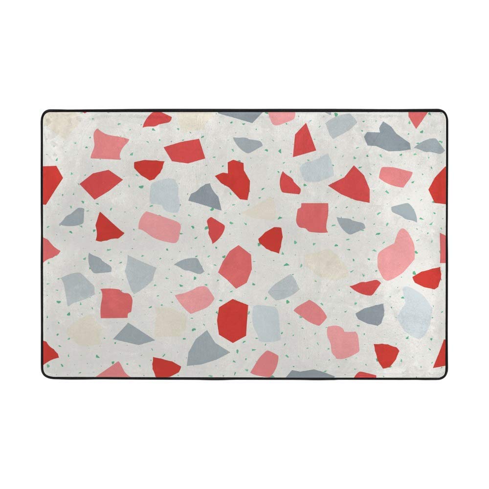 Tapis de sol lavable Terrazzo grand format haute résistance