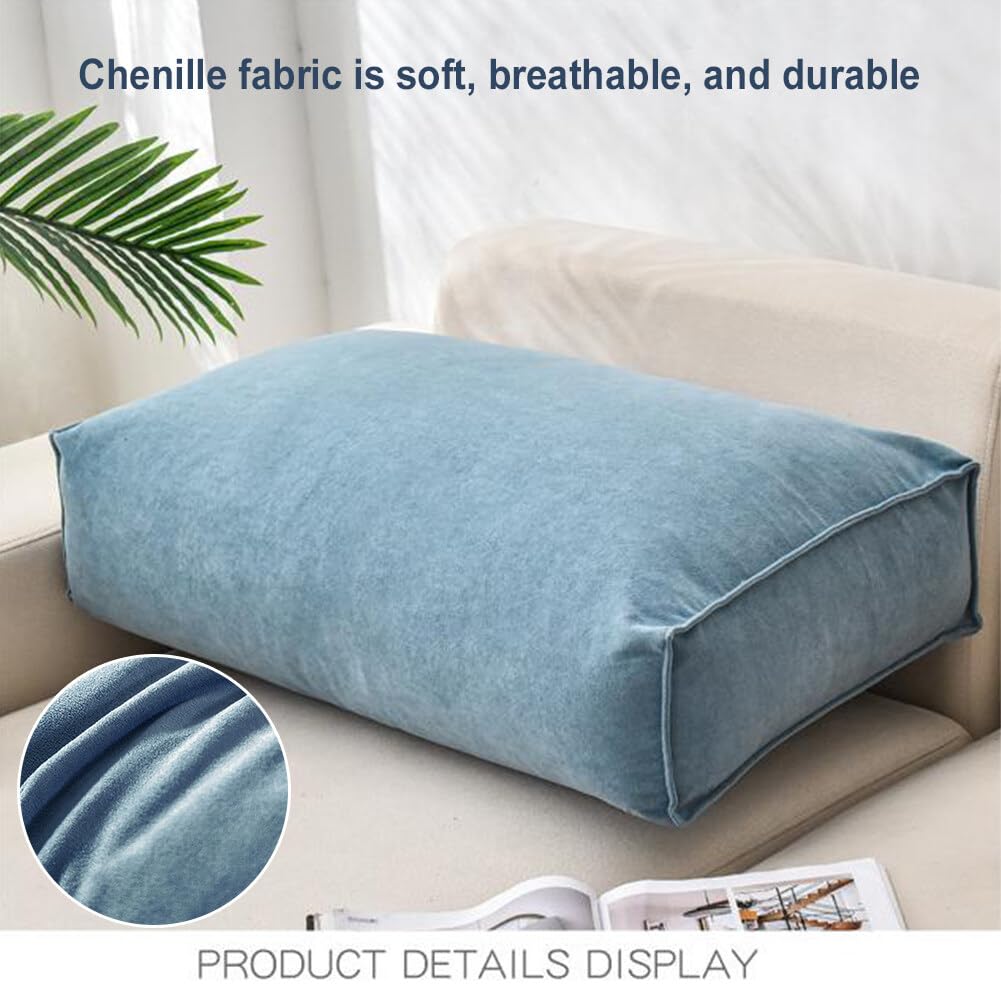 Almohadas de sofá grande para el respaldo, almohadas decorativas con funda de almohada extraíble, almohada de lectura, almohada de apoyo lumbar, cojín de cintura para sofá, mesita de noche,