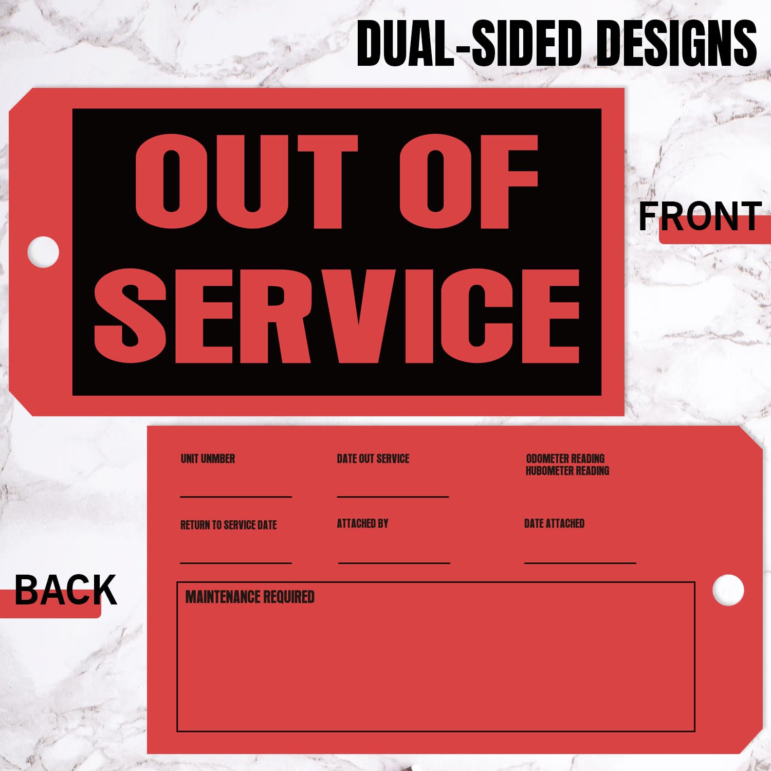 200PCS Out of Service Tags - Image 2